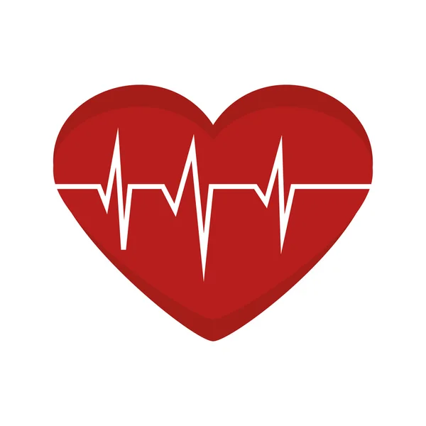 Hart cardiogram geneeskunde — Stockvector