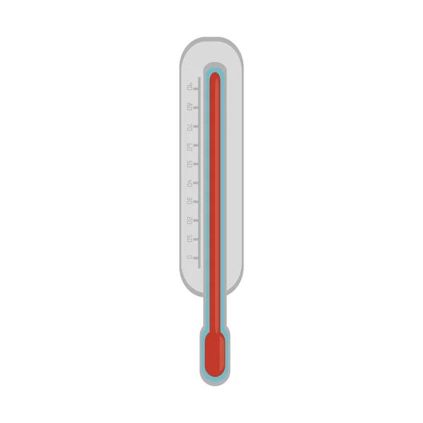 Termómetro de medición de temperatura — Vector de stock