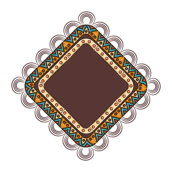 Bohemian Mandala ethnische Dekoration — Stockvektor