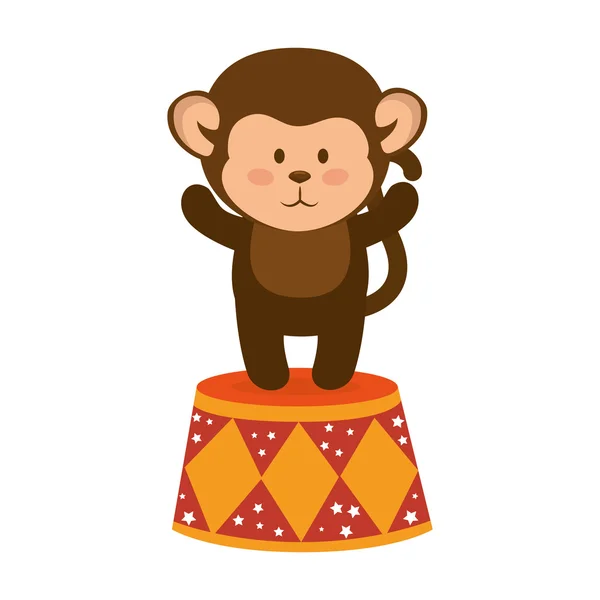 Monkey animal cartoon — Stock Vector
