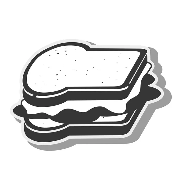 Restauration rapide sandwich — Image vectorielle