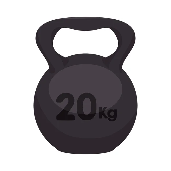 Dumbbell weights equipment — Stock Vector