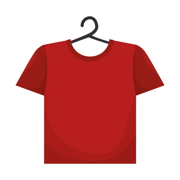 Kırmızı t gömlek Çamaşırhane — Stok Vektör