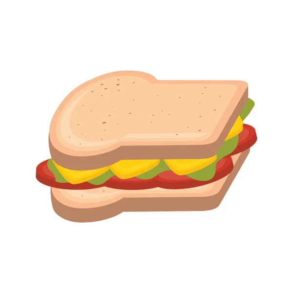 Sandwich-Fast Food — Stockvektor