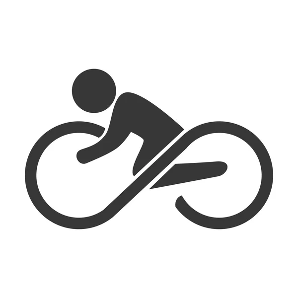 Jazda na rowerze sport styl życia — Wektor stockowy