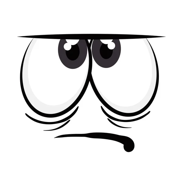 怒っている表情の漫画 — ストックベクタ