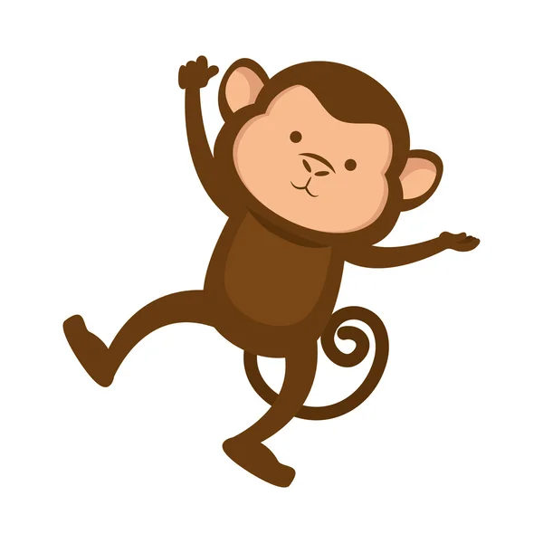 Desenho animado animal de macaco —  Vetores de Stock