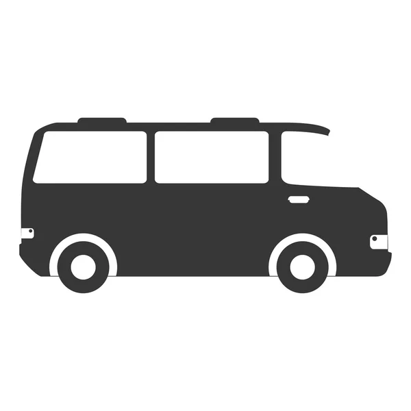 Mini van microbus — Stock Vector