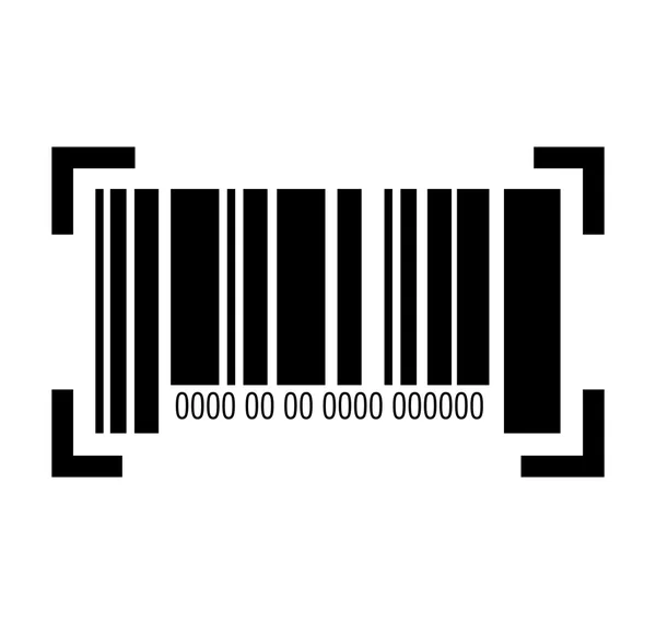 Barcode mit Seriennummer — Stockvektor