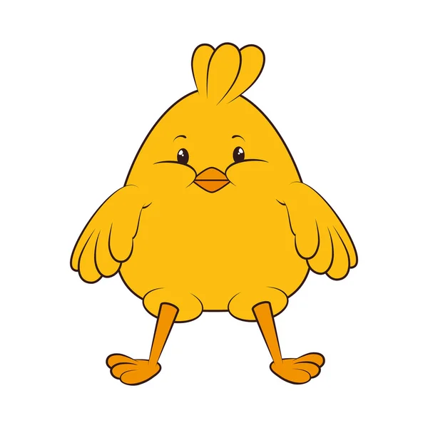 Chick zvířat kreslený — Stockový vektor