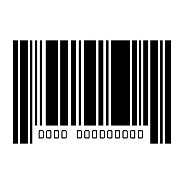 Barcode mit Seriennummer — Stockvektor