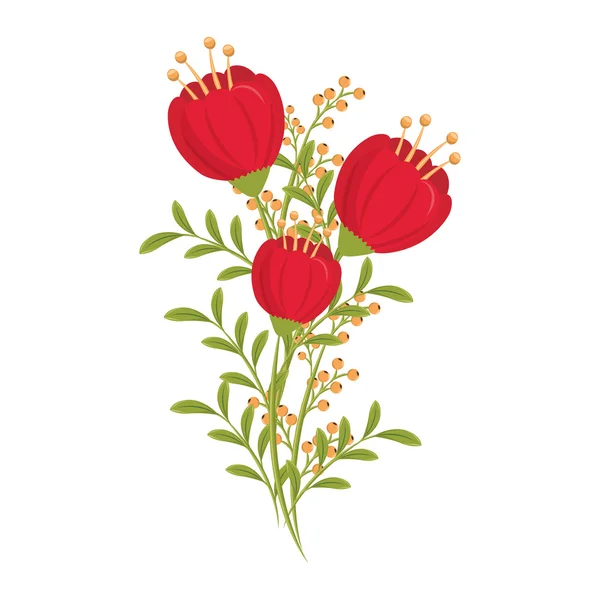 Λουλούδι στον κήπο διακόσμησης — Διανυσματικό Αρχείο