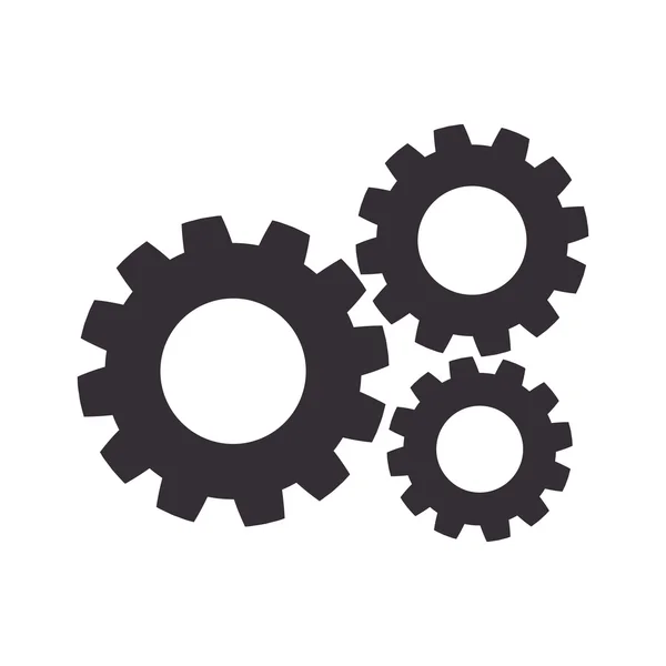 Geras cogwheel trabajo en equipo — Vector de stock