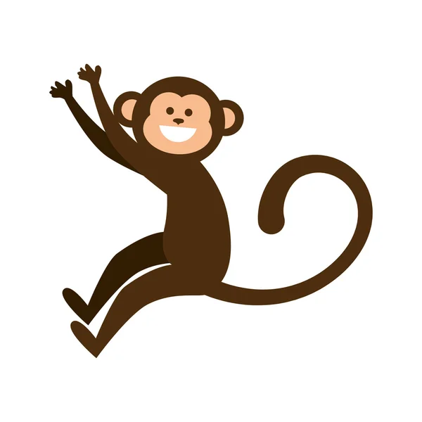 Desenho animado animal de macaco — Vetor de Stock