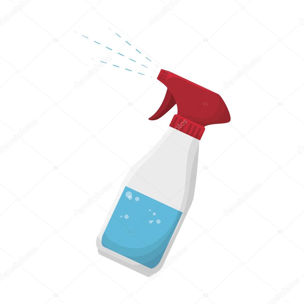 Cleaning products spray bottle — Stock Vector © yupiramos 121719200