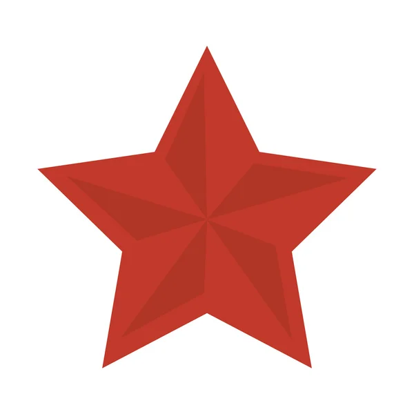 Estrella roja forma — Vector de stock