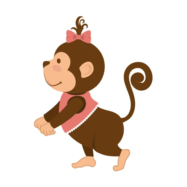 Karikatur eines Affen — Stockvektor