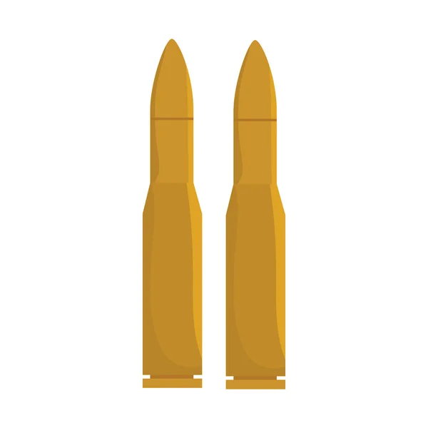 Munitions à balles arme à feu — Image vectorielle