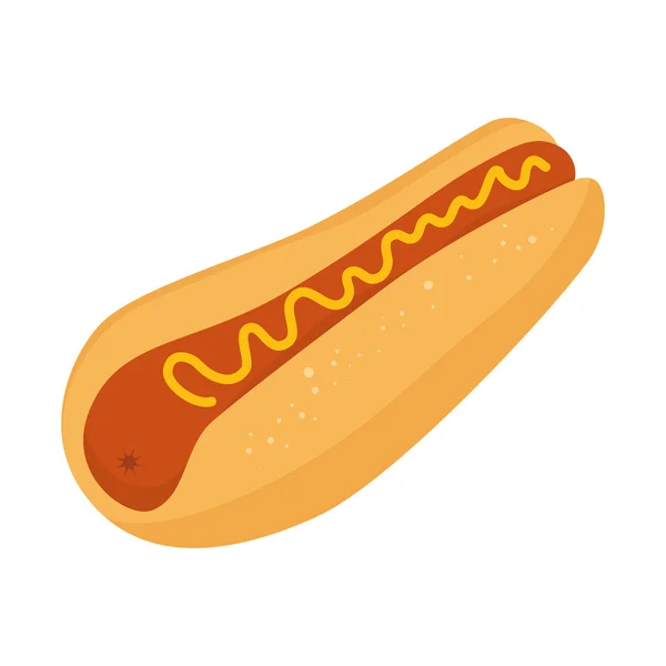 Hotdog fastfood — Stockvector