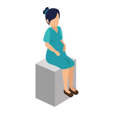 avatar kadın oturuyordu