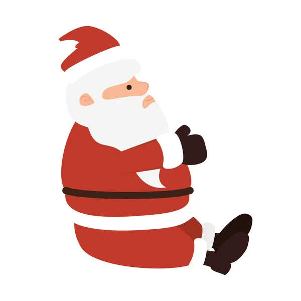 Weihnachtsmann-Karikatur — Stockvektor