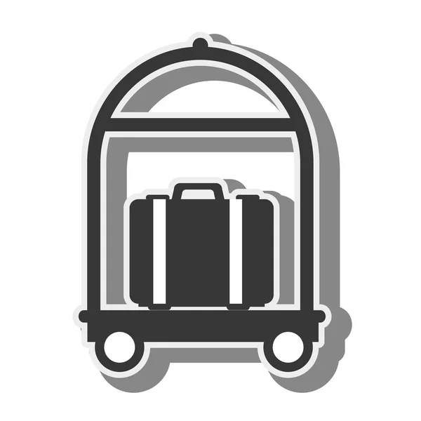 Suitcase bag travel — Stock Vector