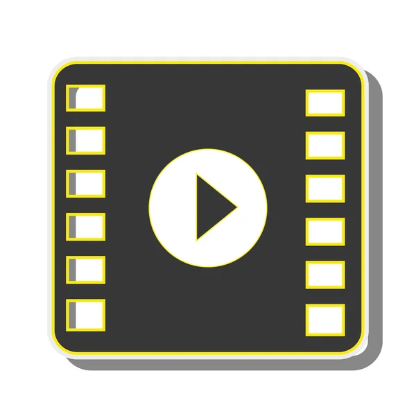 Reprodutor de mídia de vídeo filme —  Vetores de Stock