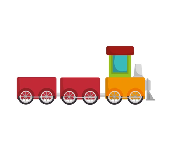 Tren juguete niño — Vector de stock