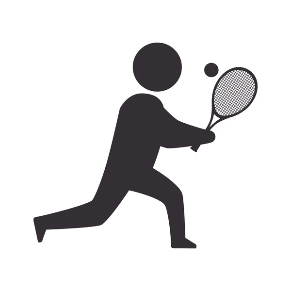 Jogador homem tênis — Vetor de Stock
