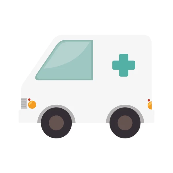 Furgoneta de emergencia ambulancia — Vector de stock