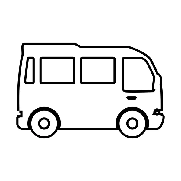 Véhicule de transport par autobus — Image vectorielle