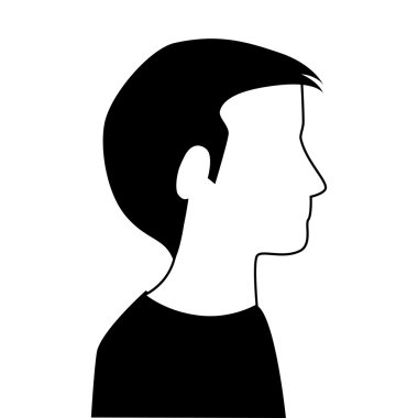 profil siluet kişi simgesi tasarım