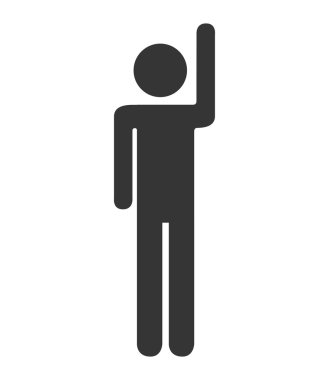 siluet kişi ayakta tasarım