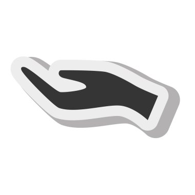 elini tut kişi siluet tasarım