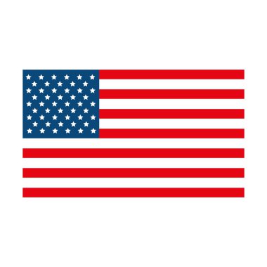 ABD sembolü bayrak izole tasarım