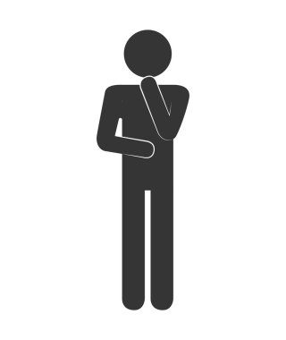 siluet kişi ayakta tasarım