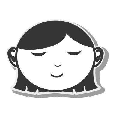 kadın yüz gözleri tasarım kapalı