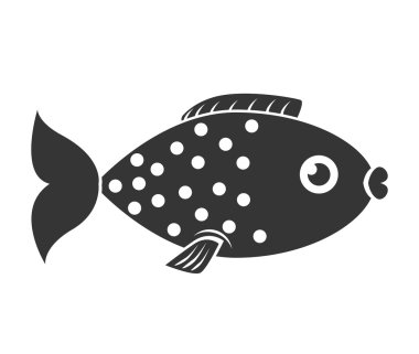 balık deniz yaban hayatı gıda simge izole