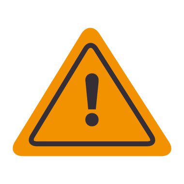 izole sinyal dikkat uyarı sarı