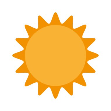 güneş güneşli sarı izole