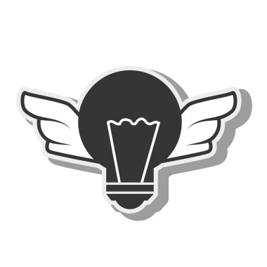 ampul ışık fikir yaratıcı tasarım kanatlar