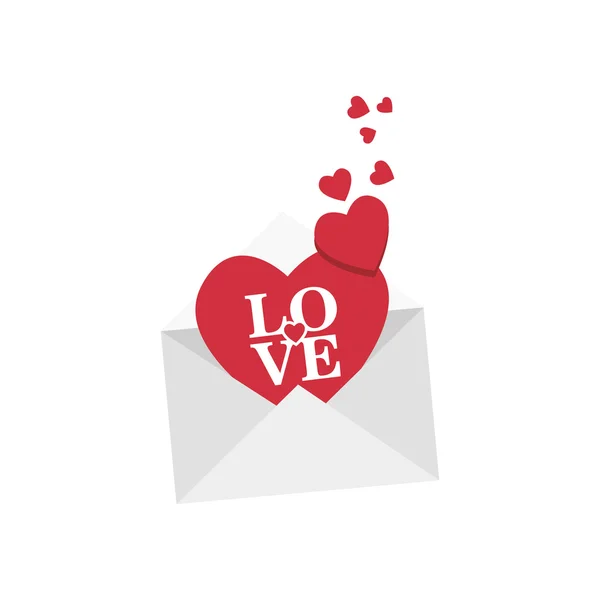 Love romantic emotions  design — Stock Vector