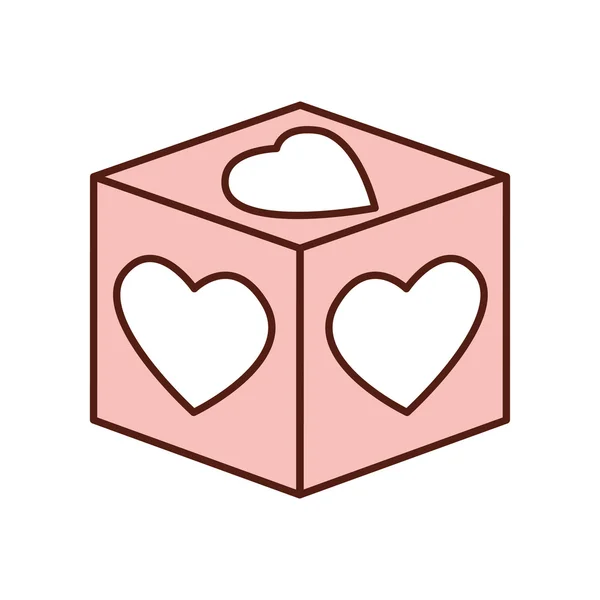 Liebe romantische Emotionen Design — Stockvektor