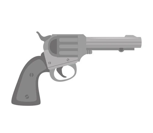 Revólver arma pistola — Vector de stock