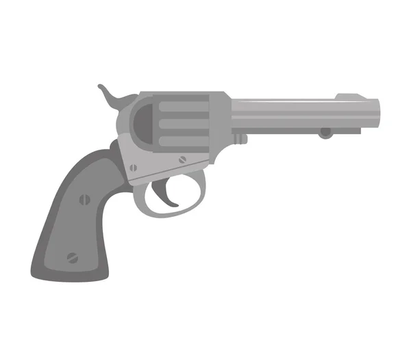 Arme revolver arme de poing — Image vectorielle