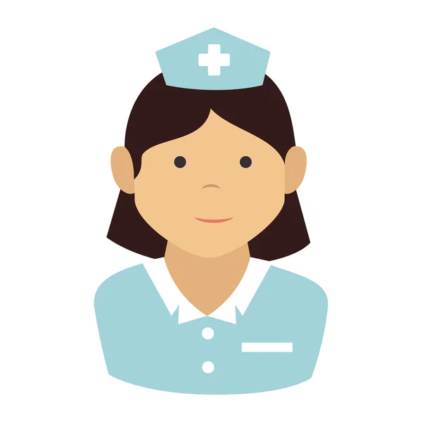 Mulher desenho animado enfermeira design — Vetor de Stock