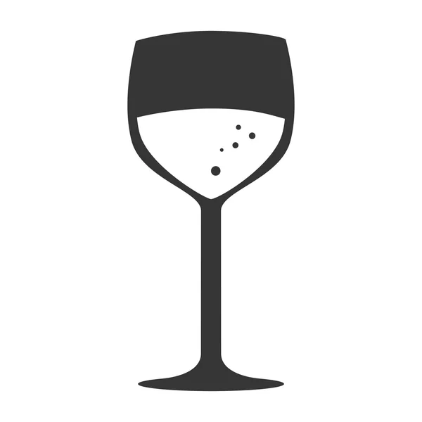 Tasse verre boisson conception isolée — Image vectorielle