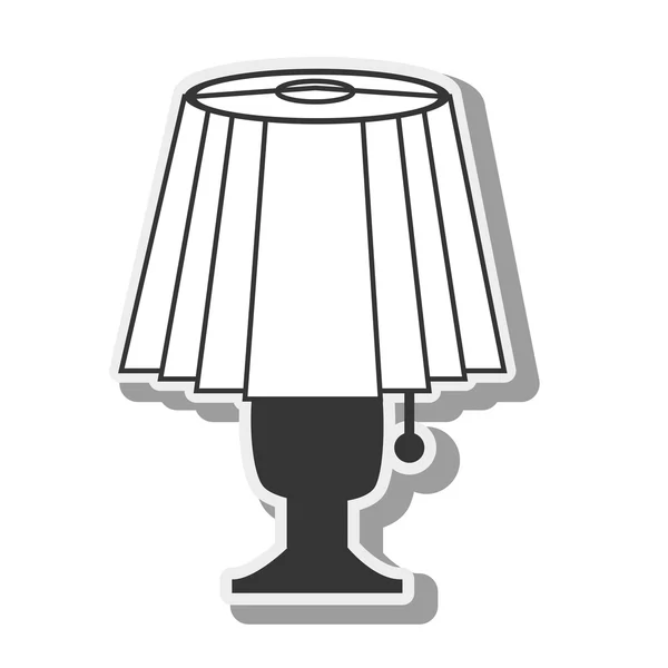 Lámpara luz diseño eléctrico — Archivo Imágenes Vectoriales