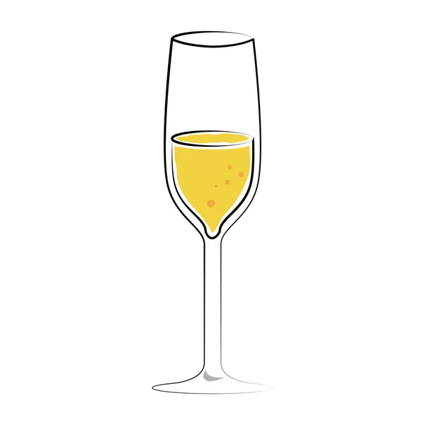 Cocktail boisson liqueur conception isolée — Image vectorielle