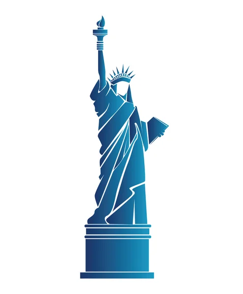 Szimbólum USA zászló elszigetelt design — Stock Vector